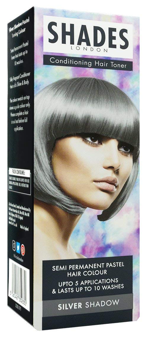 Shades London Conditioning Hair Toner Silver Shadow 75 ml | Approved Food